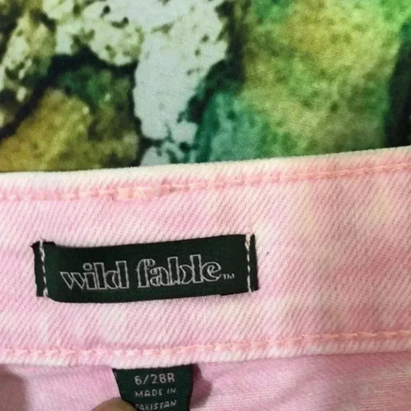 Wild fable‎ brand size 6 women’s pink Jean shorts - Picture 6 of 11
